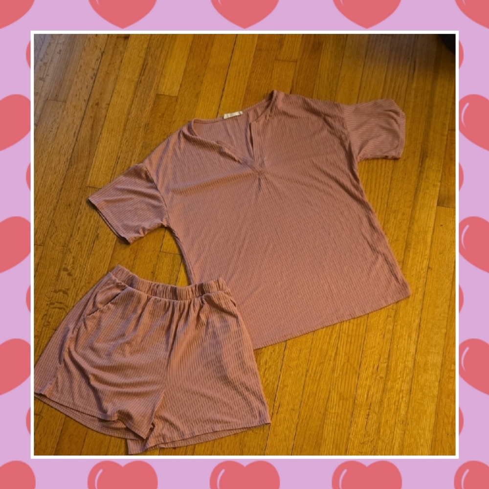 Pretty Pink Shorts Set
